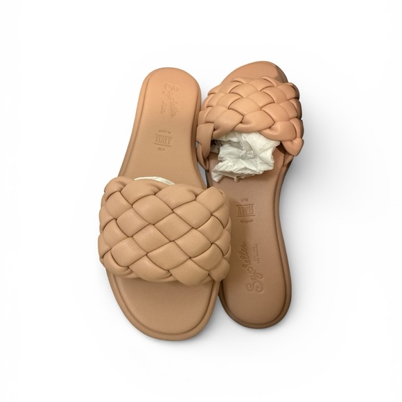 Seychelles Bellissima Nude Braided Slide Sandals - Picture 2 of 7